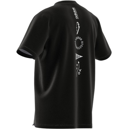 Men Sportswear Brand Love T-Shirt, Black, A701_ONE, large image number 6
