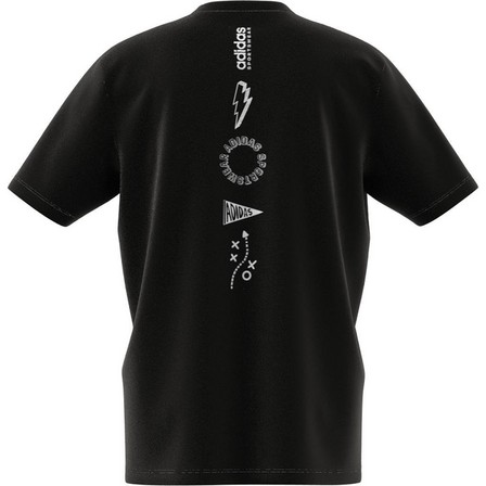 Men Sportswear Brand Love T-Shirt, Black, A701_ONE, large image number 7