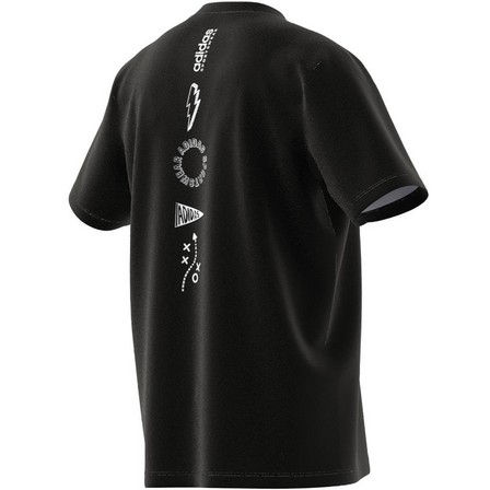 Men Sportswear Brand Love T-Shirt, Black, A701_ONE, large image number 8