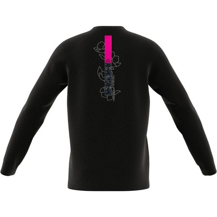 Men Adidas Sportswear City Escape Long Sleeve Pocket T-Shirt, Black, A701_ONE, large image number 7