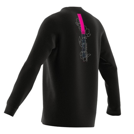 Men Adidas Sportswear City Escape Long Sleeve Pocket T-Shirt, Black, A701_ONE, large image number 8