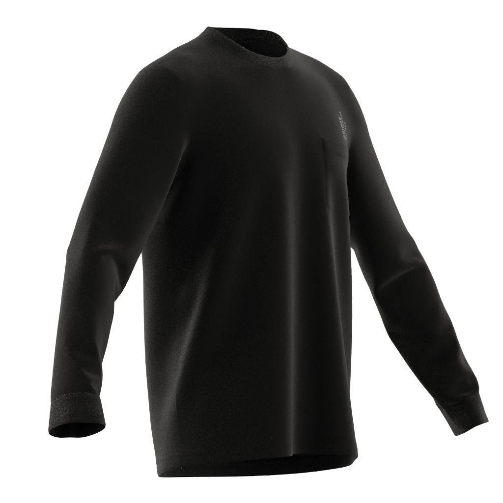Men Adidas Sportswear City Escape Long Sleeve Pocket T-Shirt, Black, A701_ONE, large image number 12