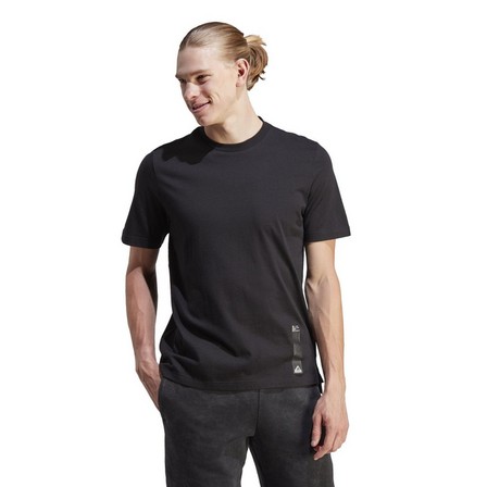 Men Sportswear City Escape Split-Hem T-Shirt, Black, A701_ONE, large image number 7