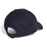 Unisex 3-Stripes Cotton Twill Baseball Cap, Blue, A701_ONE, thumbnail image number 1