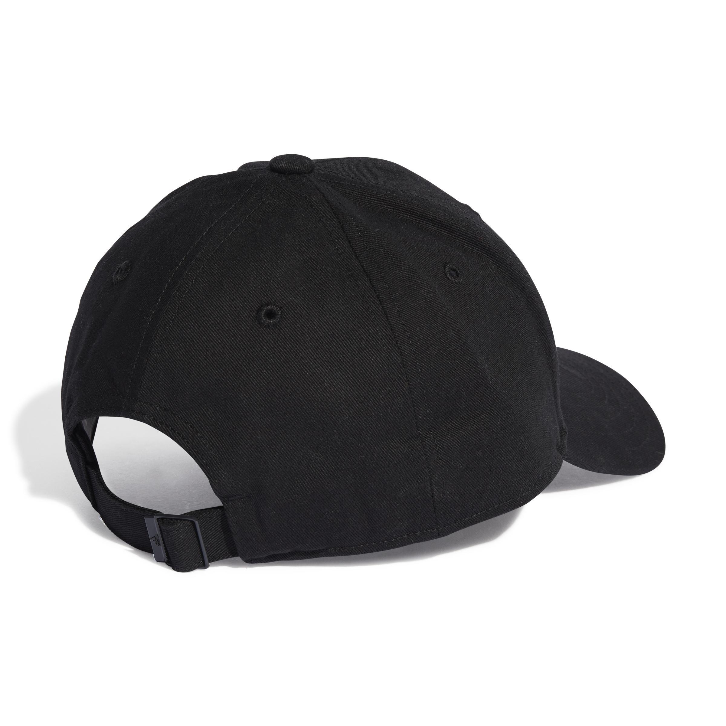 Unisex Cotton Twill Baseball Cap, Black, , large image number 1