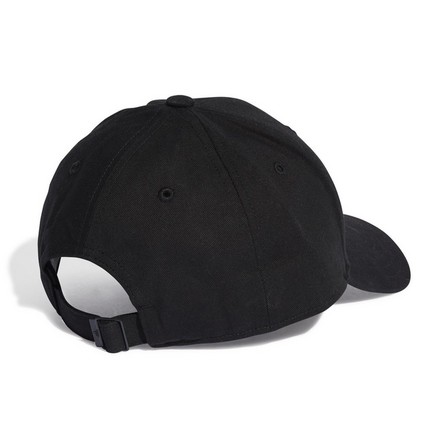 Unisex Cotton Twill Baseball Cap, Black, A701_ONE, large image number 1