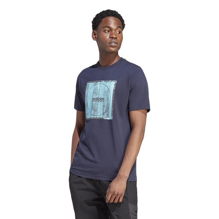 Men Tiro Box Graphic T-Shirt, Navy, A701_ONE, large image number 9