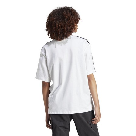 Women V-Neck Logo T-Shirt, White, A701_ONE, large image number 3