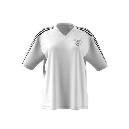 Women V-Neck Logo T-Shirt, White, A701_ONE, large image number 8