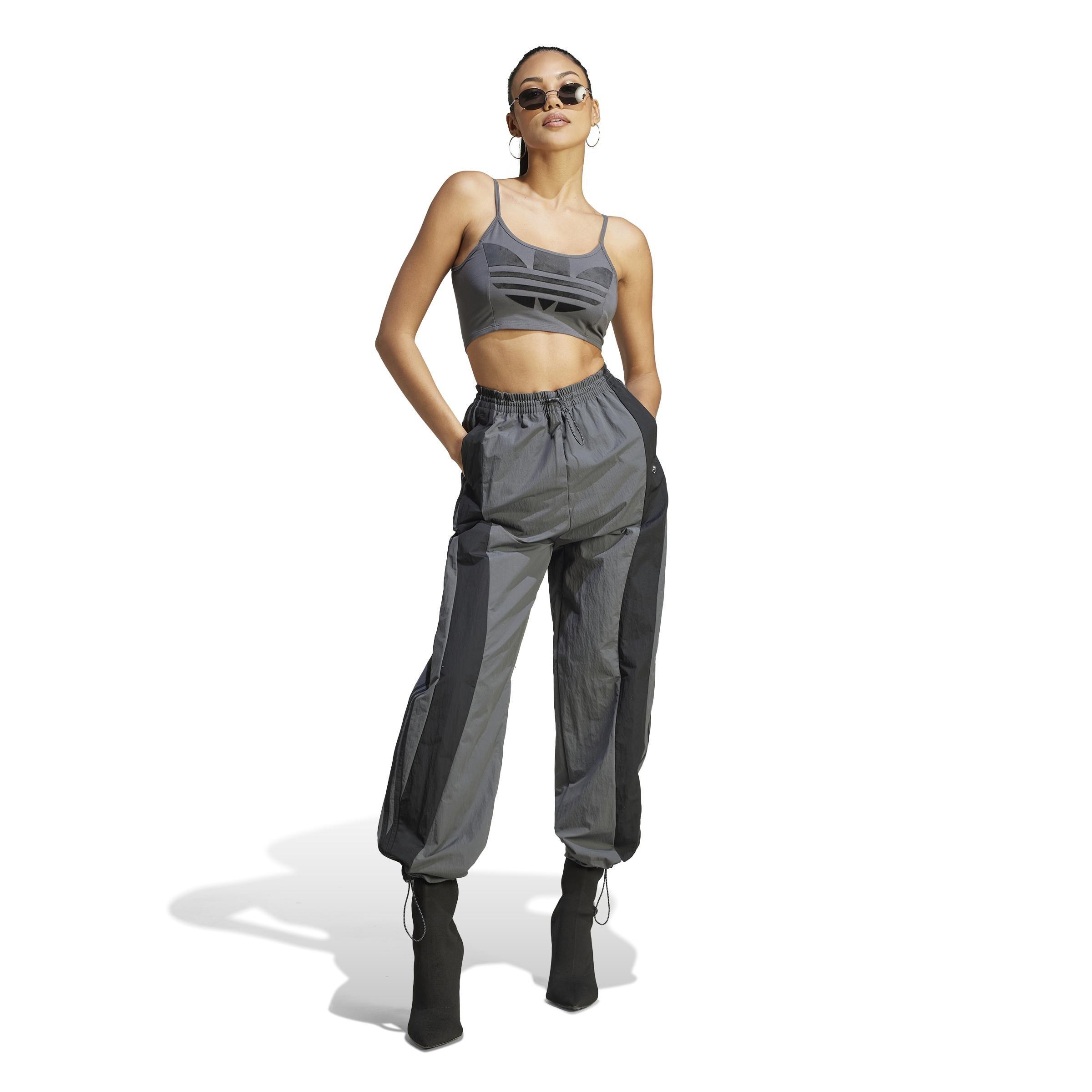 Women Large Trefoil Bra Top, Grey, A701_ONE, large image number 11