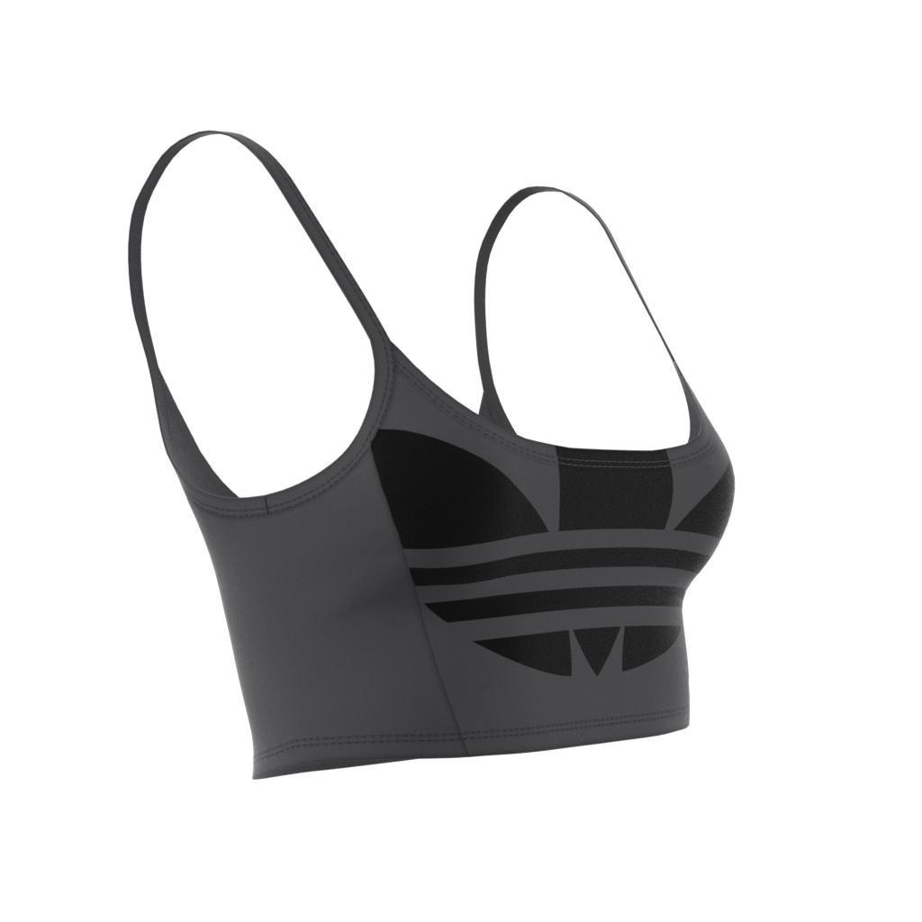 Women Large Trefoil Bra Top, Grey, A701_ONE, large image number 15