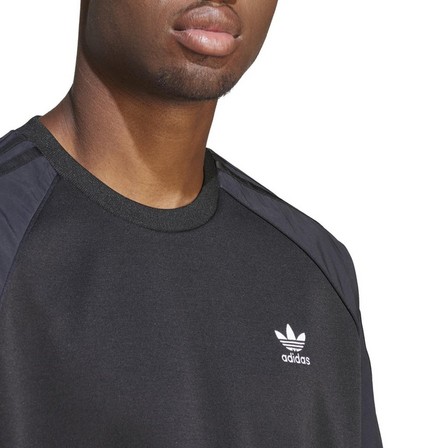 Men Adicolor Re-Pro Sst Material Mix T-Shirt, Black, A701_ONE, large image number 4
