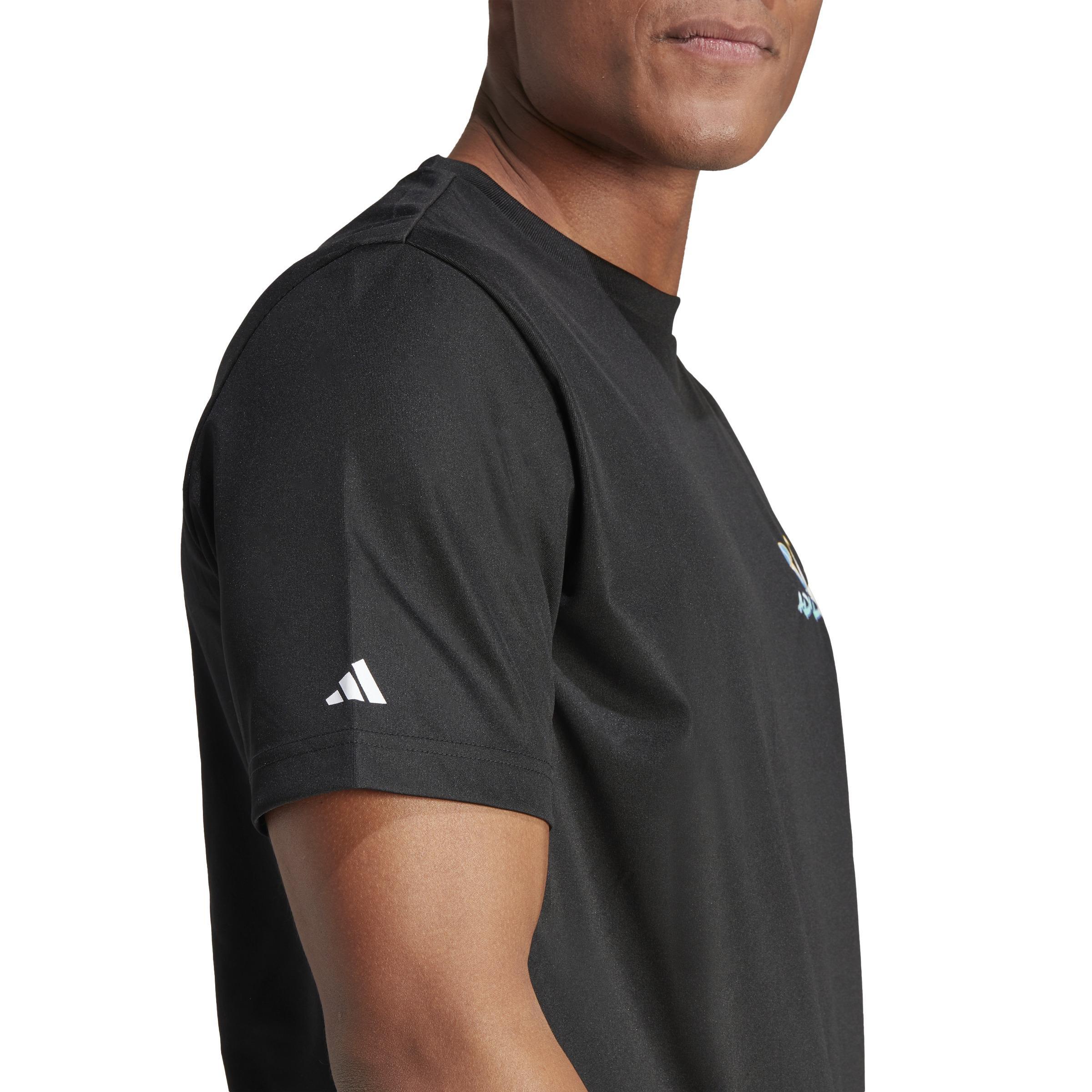 Men Court Sport Graphic T-Shirt, Black, A701_ONE, large image number 7