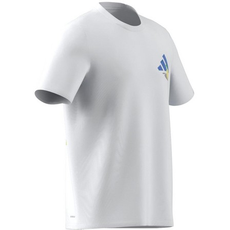Men Aeroready Tennis Printed T-Shirt, White, A701_ONE, large image number 15