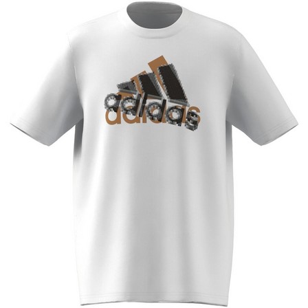 Unisex Kids Adidas X Classic Lego Graphic T-Shirt, White, A701_ONE, large image number 6