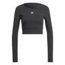 Women Essentials Rib Long-Sleeve Top, Black, A701_ONE, thumbnail image number 2