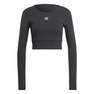 Women Essentials Rib Long-Sleeve Top, Black, A701_ONE, thumbnail image number 3