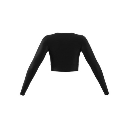 Women Essentials Rib Long-Sleeve Top, Black, A701_ONE, large image number 10