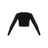 Women Essentials Rib Long-Sleeve Top, Black, A701_ONE, thumbnail image number 10