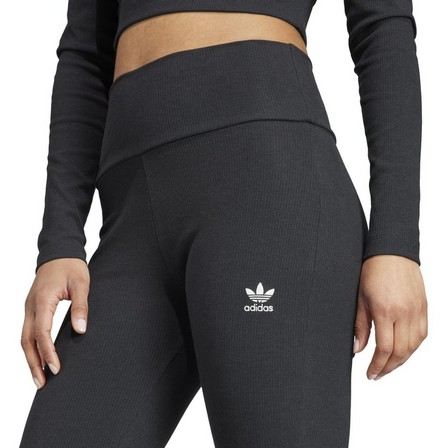 Women Essentials Rib Flared Joggers Black, A701_ONE, large image number 4