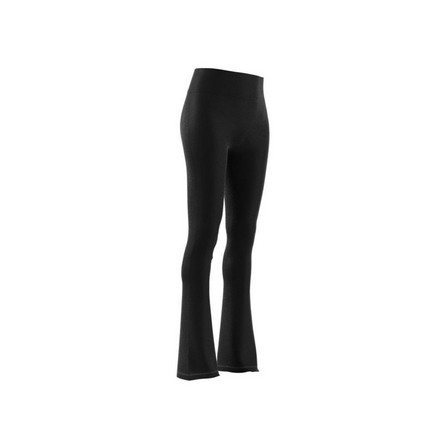 Women Essentials Rib Flared Joggers Black, A701_ONE, large image number 6