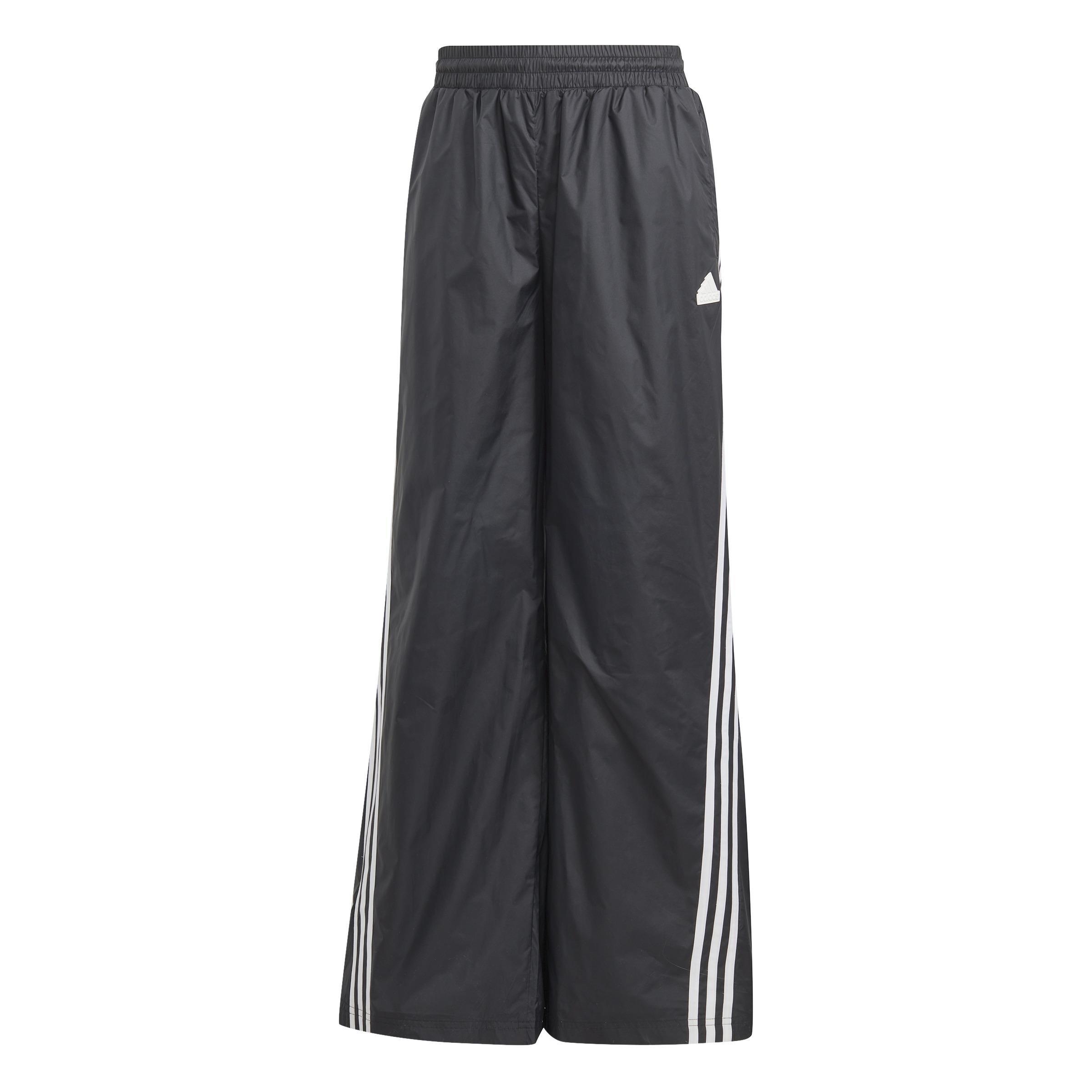 Adidas tracksuit bottoms online black stripes