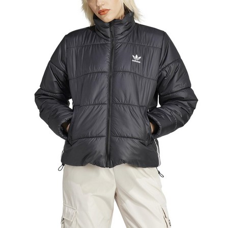 Women Adicolor Puffer Jacket, Black, A701_ONE, large image number 2