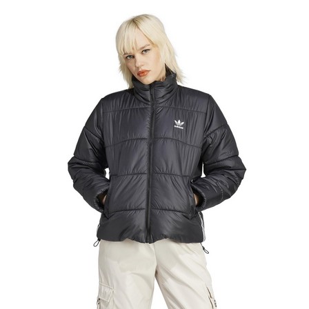 Women Adicolor Puffer Jacket, Black, A701_ONE, large image number 9