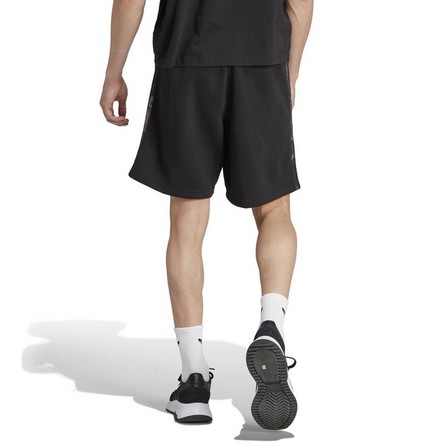 Men Graphics Camo Stripe Shorts, Black, A701_ONE, large image number 2