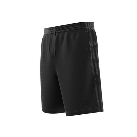 Men Graphics Camo Stripe Shorts, Black, A701_ONE, large image number 6