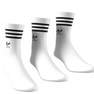 Unisex Mid Cut Crew Socks White, Set Of 3, A701_ONE, thumbnail image number 0