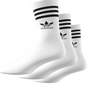 Unisex Mid Cut Crew Socks White, Set Of 3, A701_ONE, thumbnail image number 8