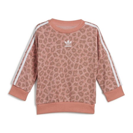Kids Unisex Animal Allover Print Crew Set, Pink, A701_ONE, large image number 8