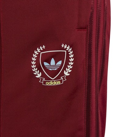 Unisex Kids Graphic Pack Wide Leg Tracksuit Bottoms, Burgundy, A701_ONE, large image number 4