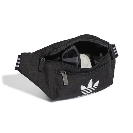 Unisex Adicolor Classic Waist Bag, Black, A701_ONE, large image number 1