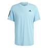 Men Club 3-Stripes Tennis T-Shirt, Blue, A701_ONE, thumbnail image number 0