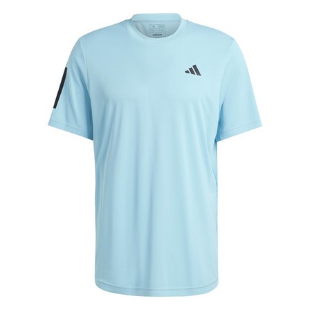 Men Club 3-Stripes Tennis T-Shirt, Blue, A701_ONE, large image number 2