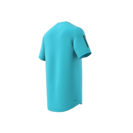 Men Club 3-Stripes Tennis T-Shirt, Blue, A701_ONE, large image number 7