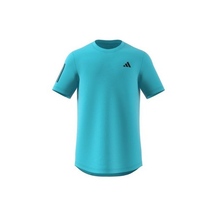 Men Club 3-Stripes Tennis T-Shirt, Blue, A701_ONE, large image number 9