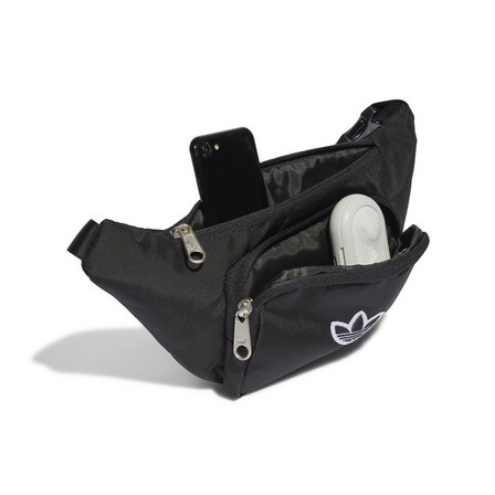 Unisex Premium Essentials Waist Bag, Black, A701_ONE, large image number 1