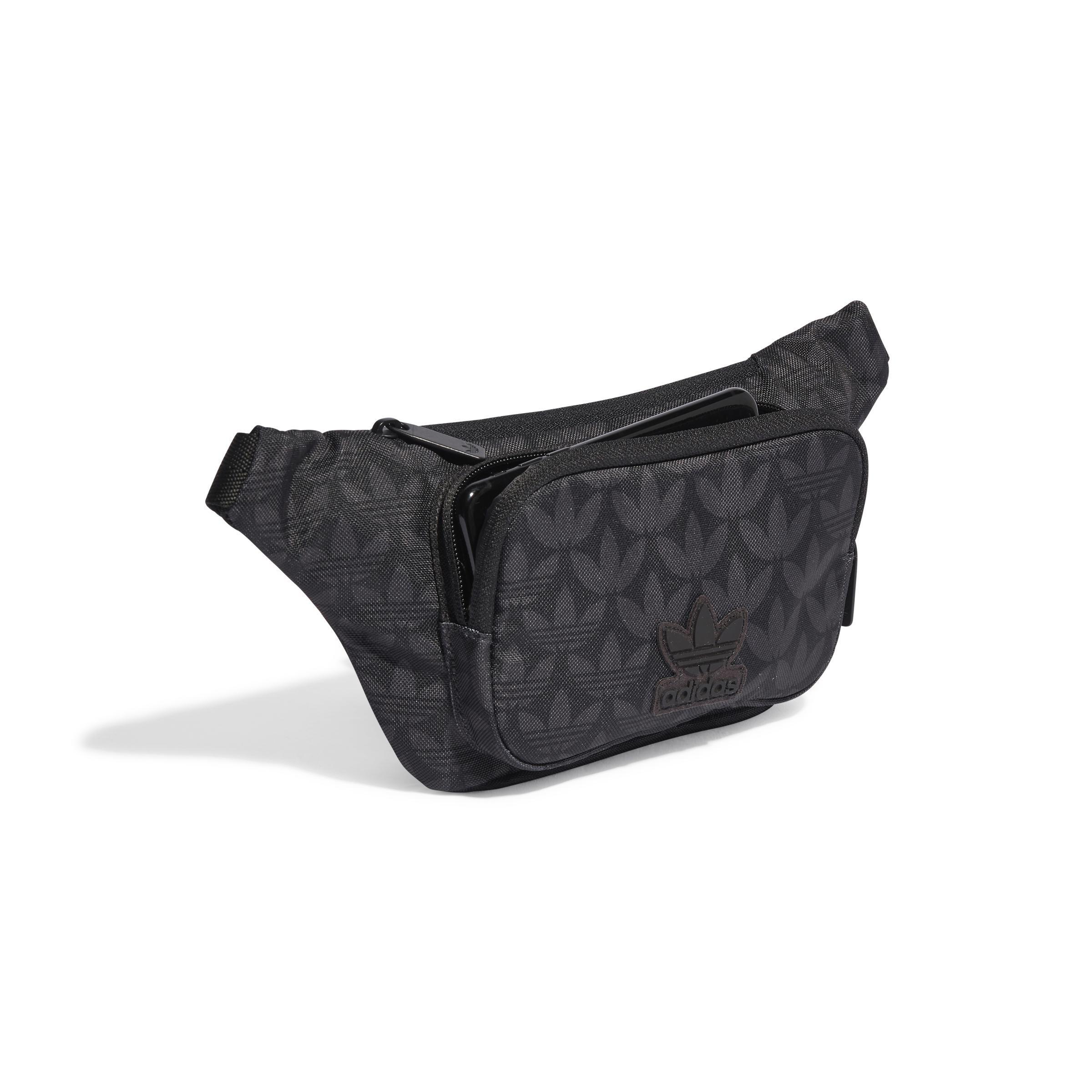 Unisex Monogram Waist Bag, Black, , large image number 0