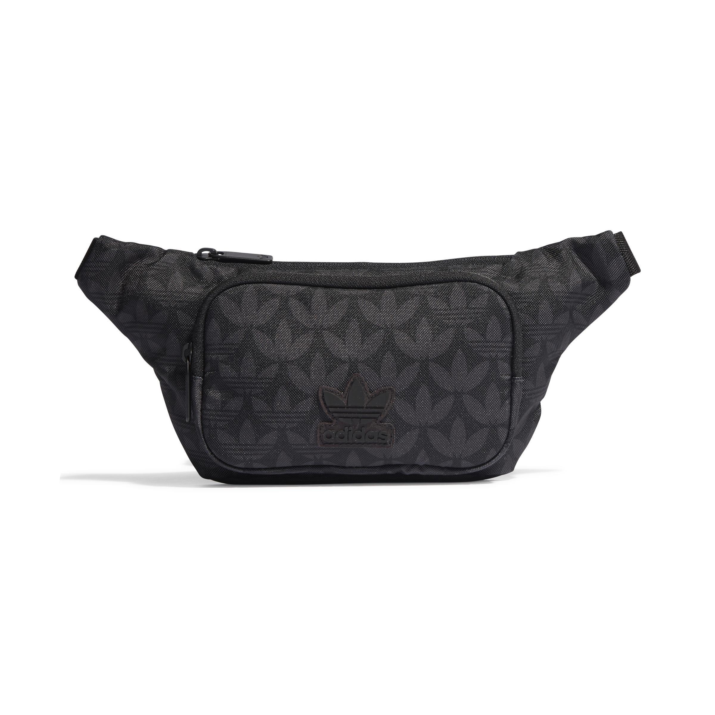 Unisex Monogram Waist Bag, Black, , large image number 2