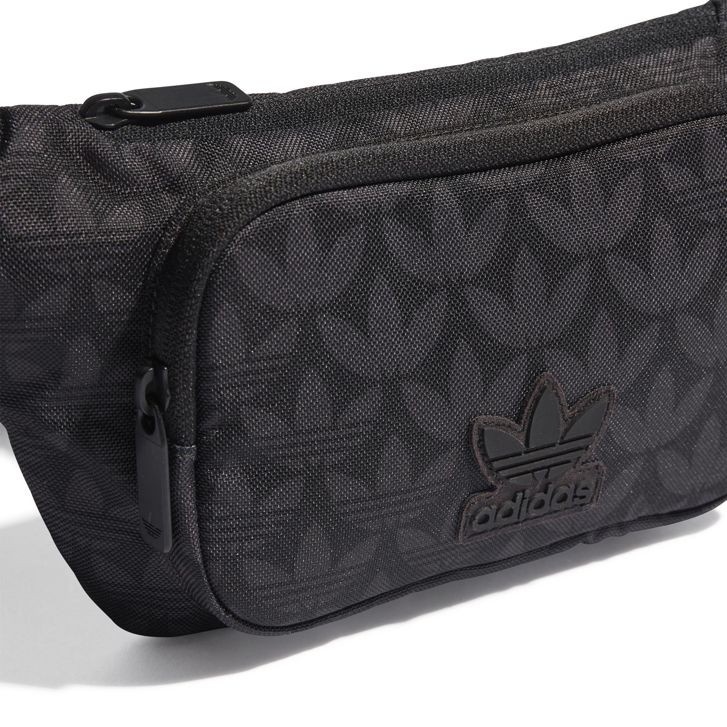 Unisex Monogram Waist Bag, Black, , large image number 4