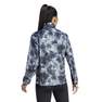 Women Own The Run Allover Print Hooded Running Windbreaker, Blue, A701_ONE, thumbnail image number 3
