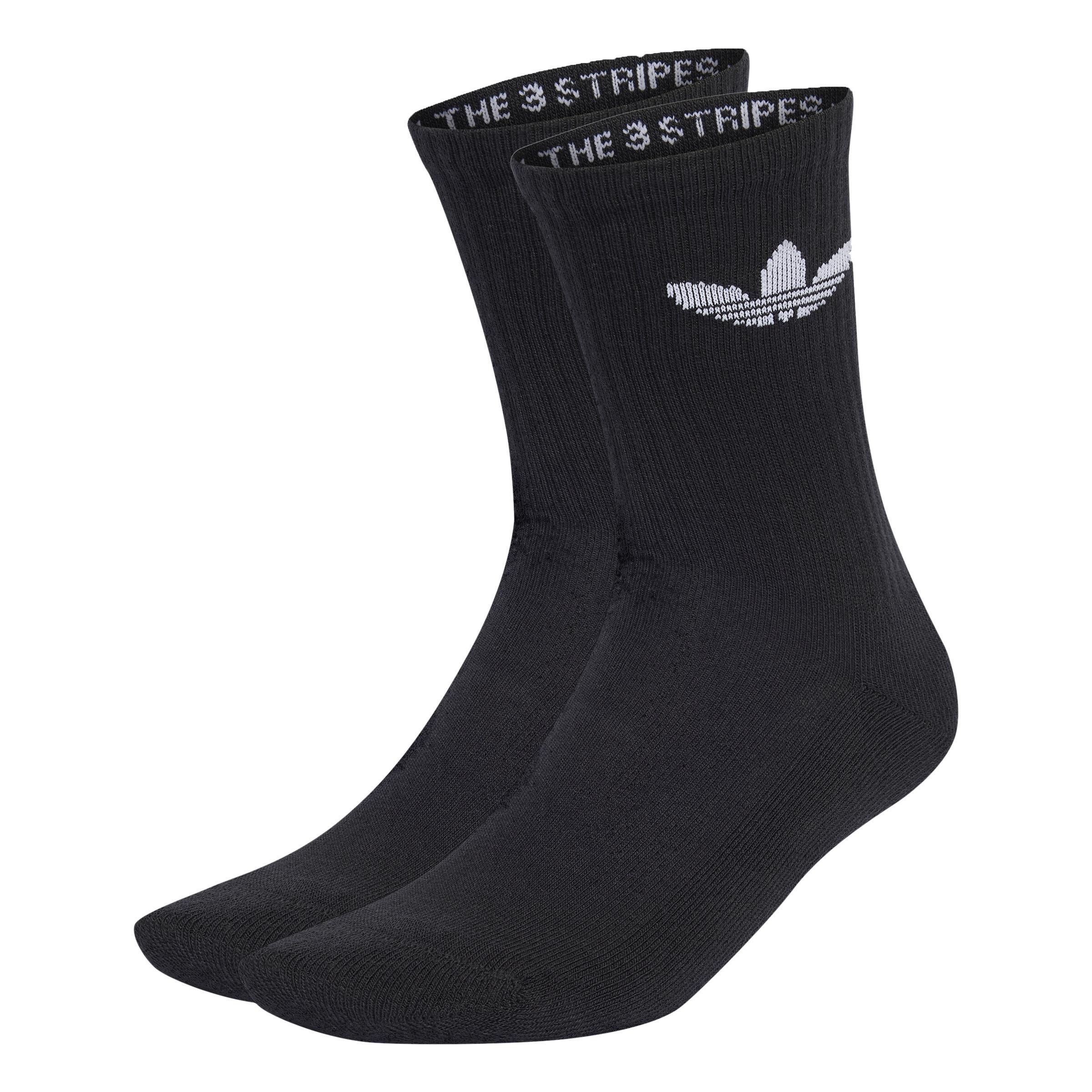 Unisex Trefoil Cushion Crew Socks 3 Pairs, Multicolour, , large image number 8
