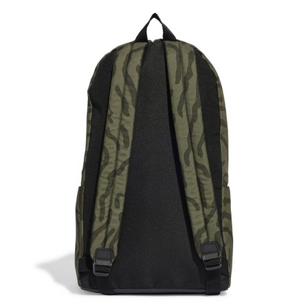 Unisex Classic Texture Graphic Backpack, Green, A701_ONE, large image number 3