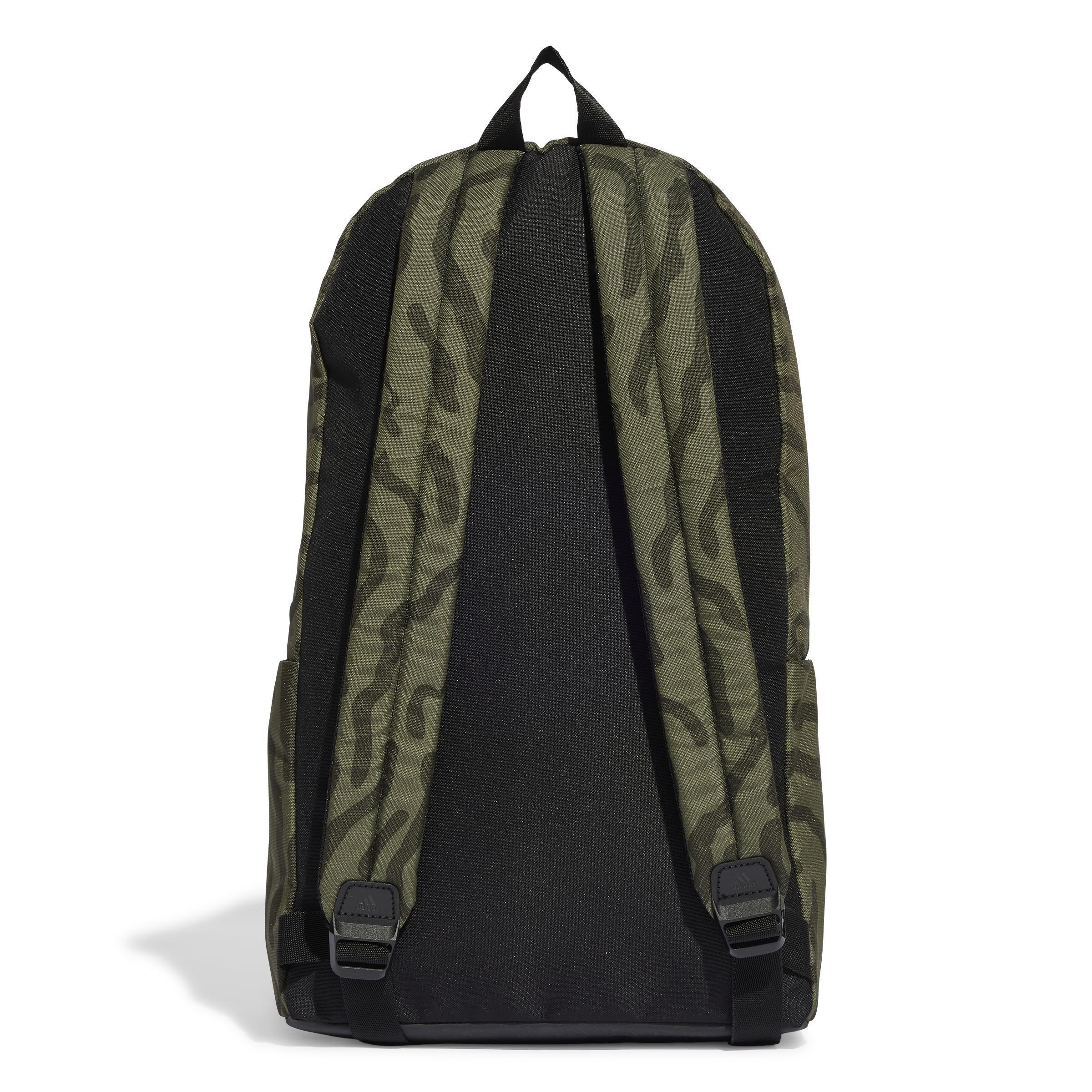 Unisex Classic Texture Graphic Backpack, Green, , large image number 3