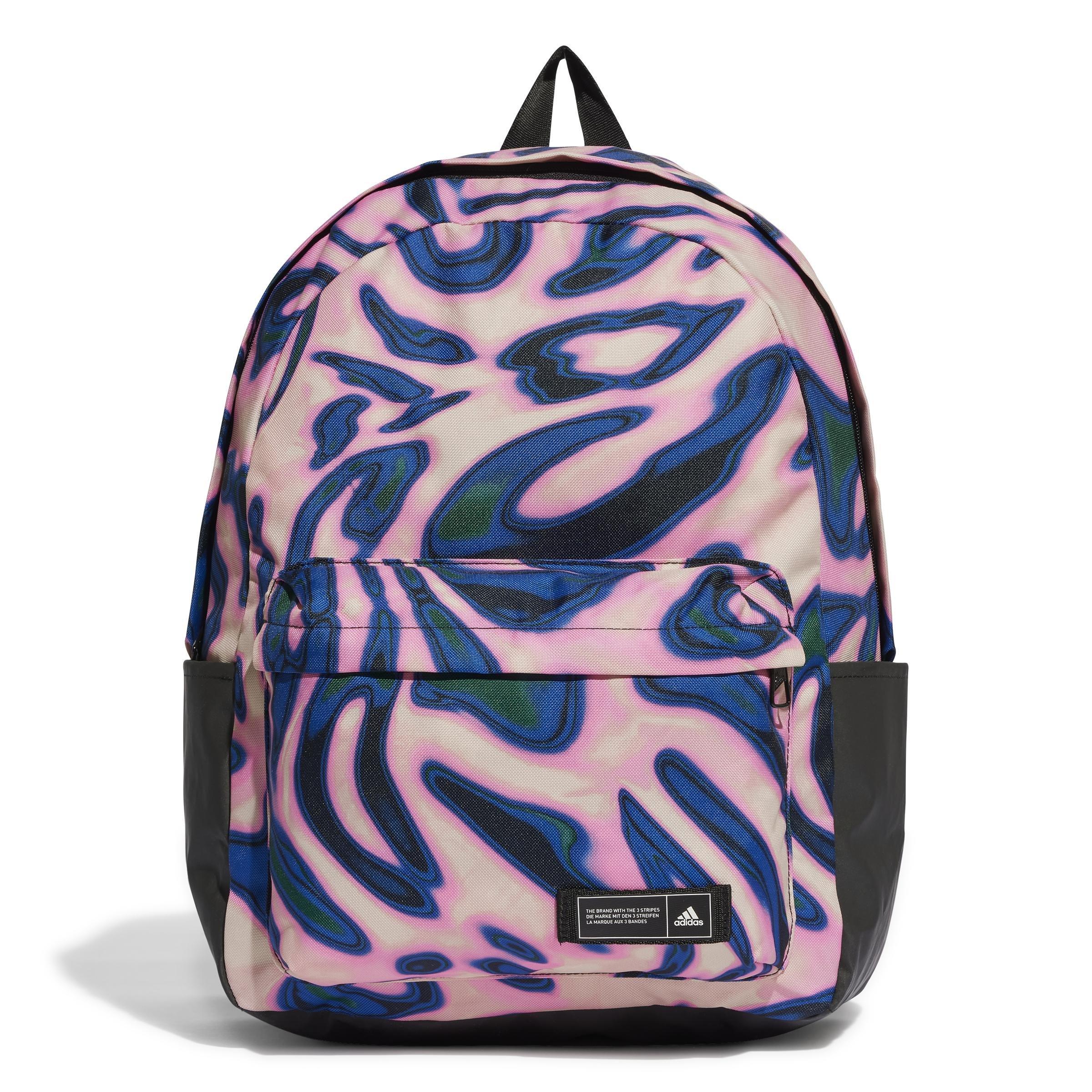 Classic Animal-Print Backpack, Beige, , large image number 0