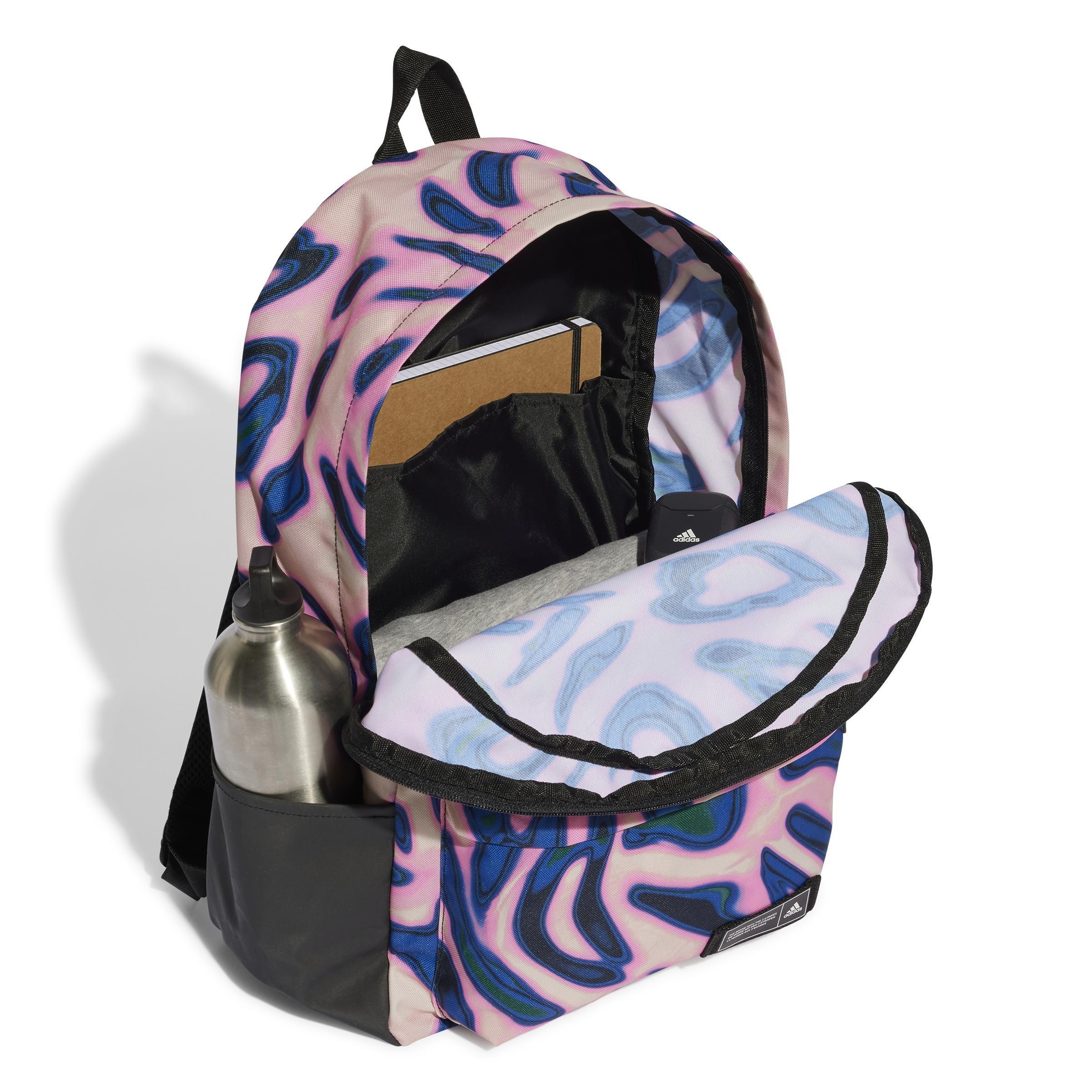 Classic Animal-Print Backpack, Beige, , large image number 1