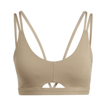 Women Yoga Studio Luxe Light-Support Bra, Beige, A701_ONE, large image number 2